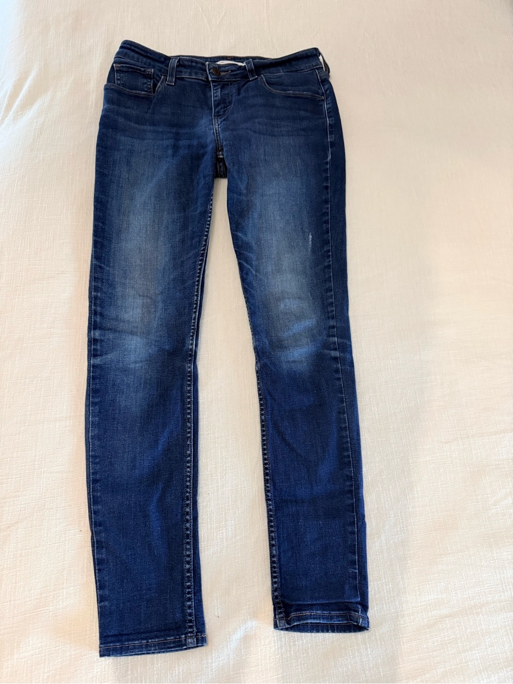 Women's Levi’s 535 Super Skinny Jeans in Dark Blue Wash